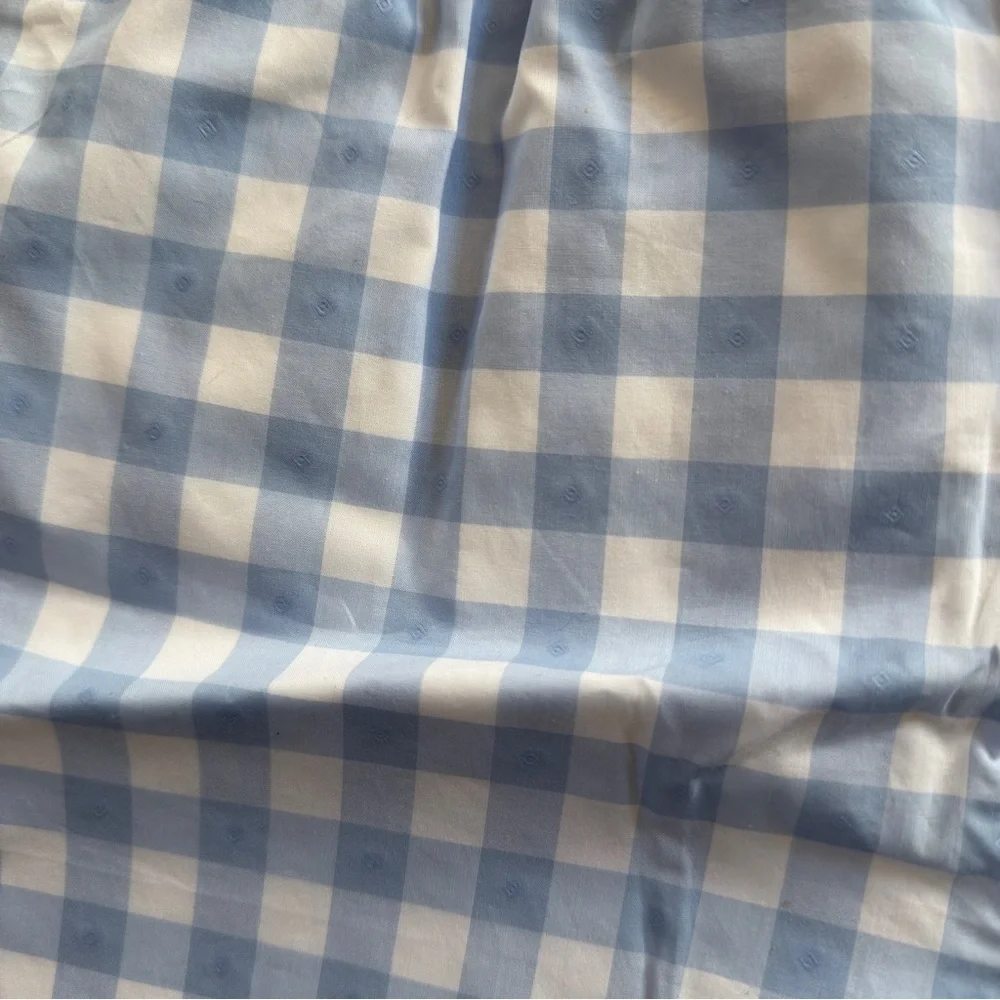 Hill House The Tiny Leo Short Blue Jacquard Check NWT 9/10 Youth